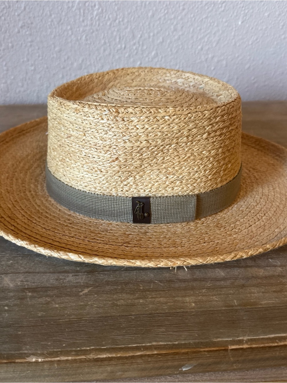 Scala Pro Series Gambler Golf Hat 100% Raffia Straw Handmade Hat S/M